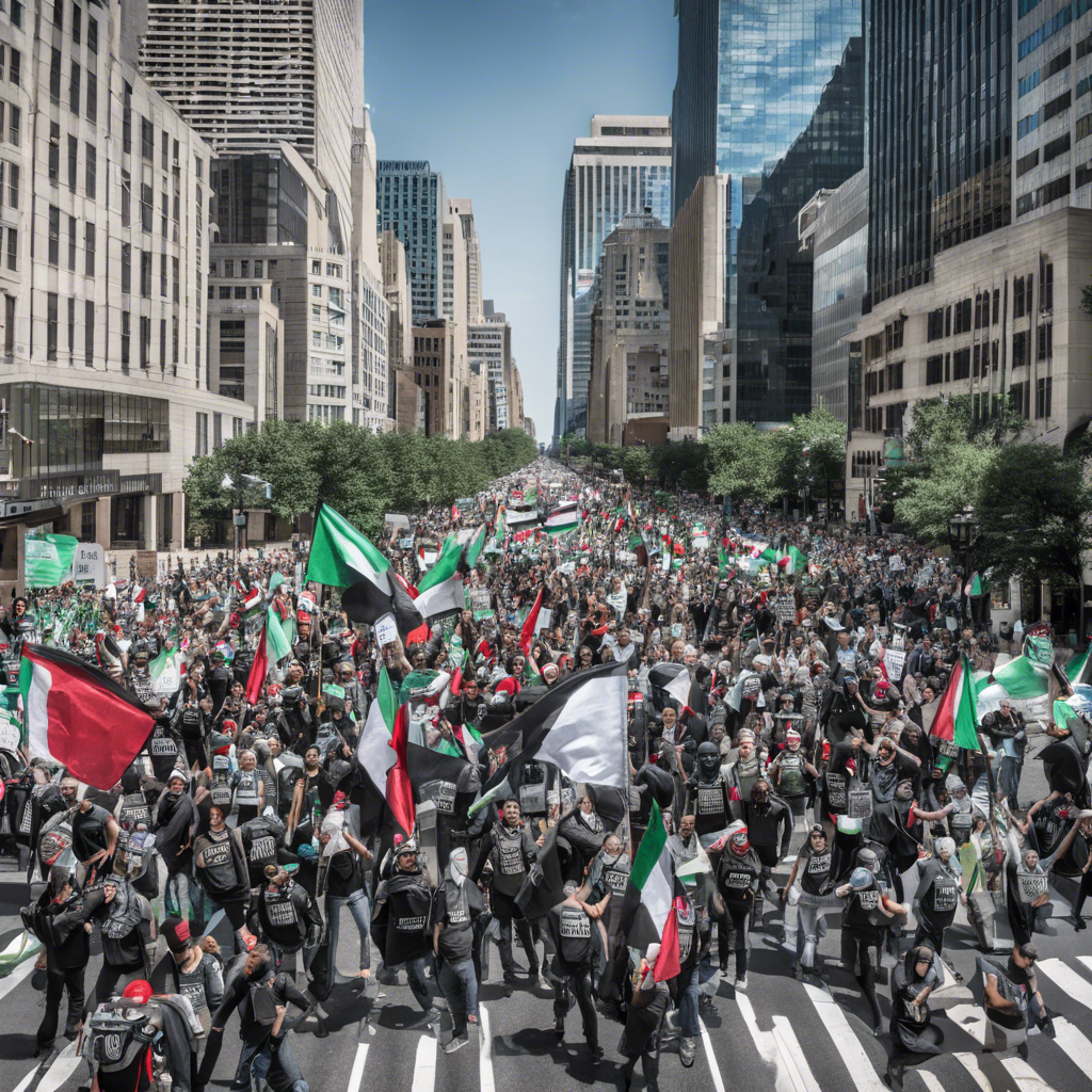 Pro-Palestine Demonstrators Bring Traffic to a Halt in Center City