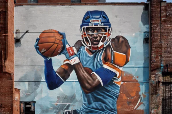 South Philly Warehouse Transformed into Sports Mural Gallery