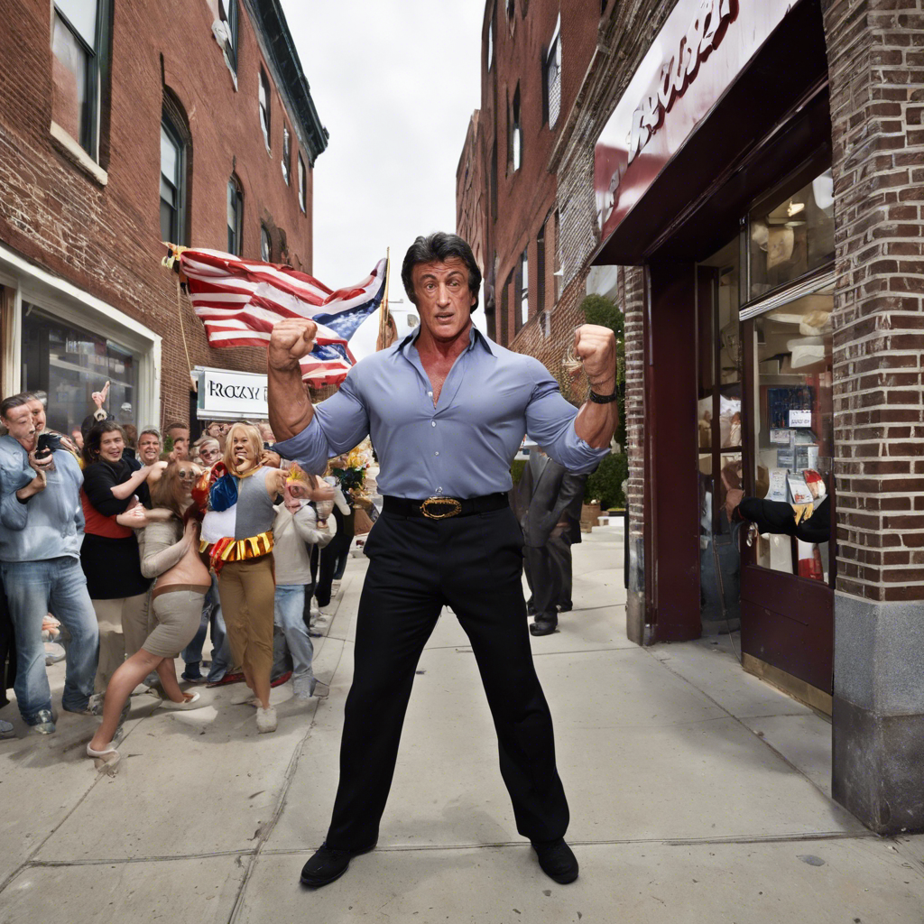 Sylvester Stallone Celebrates Opening of "Rocky" Shop in Philadelphia
