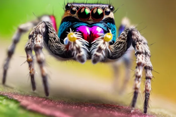 The Colorful World of Jumping Spiders: Unraveling the Secrets of Prey Perception