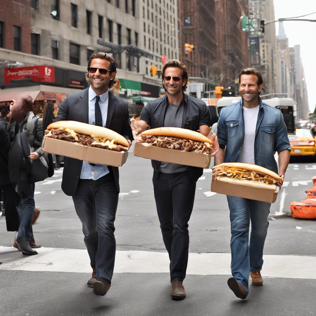 Bradley Cooper and Danny DiGiampietro Bring Philly Cheesesteaks to New York