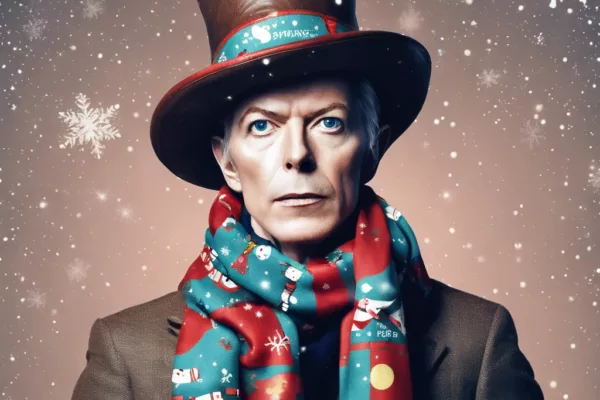 Embrace the Magic of Christmas with the David Bowie Snowman Scarf