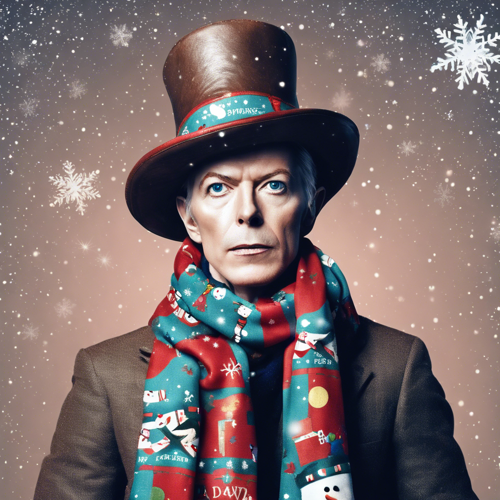 Embrace the Magic of Christmas with the David Bowie Snowman Scarf