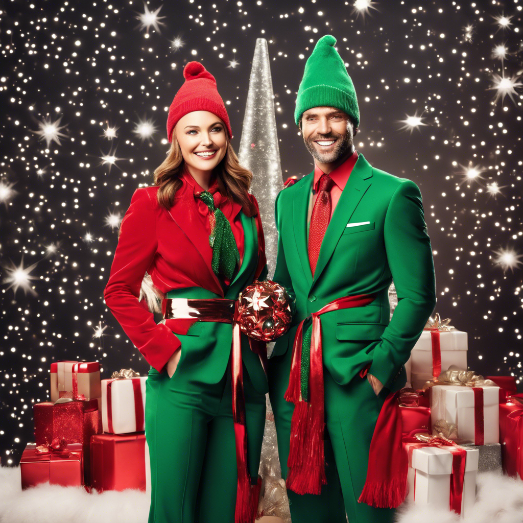 Hollywood Stars Embrace Festive Spirit with Matching Christmas Outfits