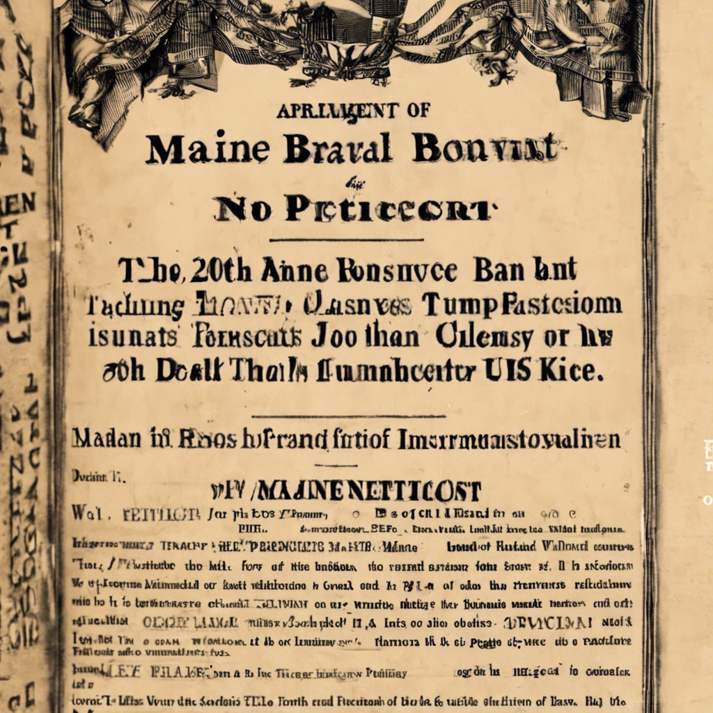 Maine Removes Trump from 2024 Primary Ballot Based on 14th Amendment's "Insurrectionist Ban"