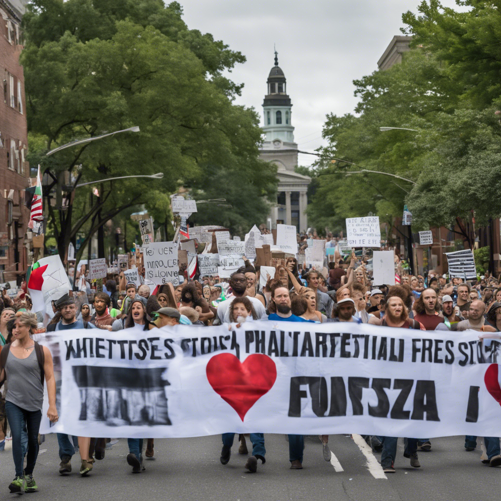 Protesters March Through Philadelphia in Support of Gaza and Call for Cease-Fire