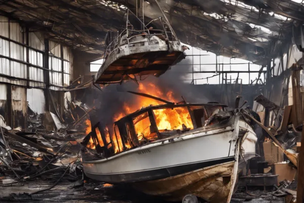 Devastating Warehouse Fire Destroys Family-Owned Boat Repair Business