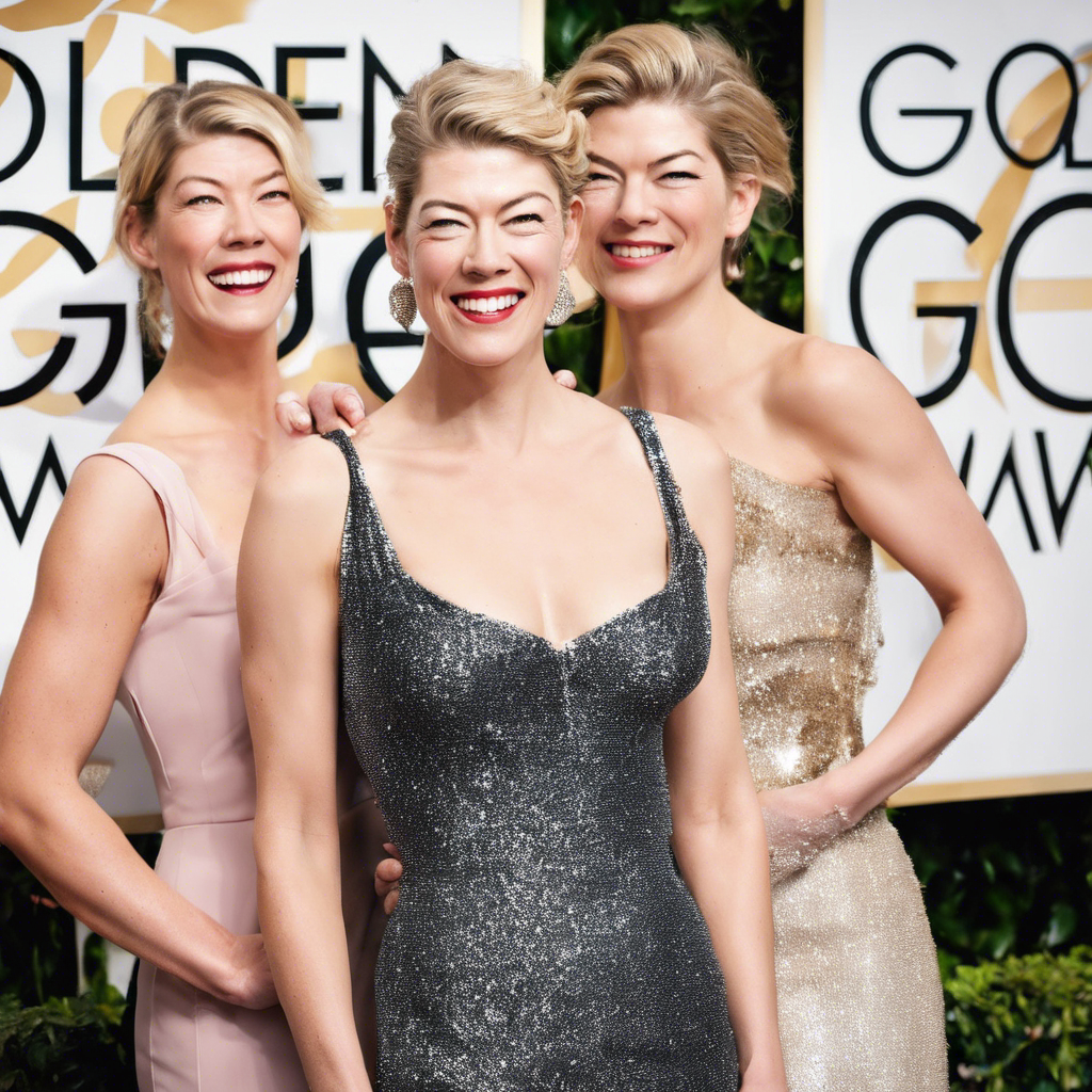 Get the Same Red Carpet Glow Hannah Waddingham and Rosamund Pike Had at the Golden Globes!