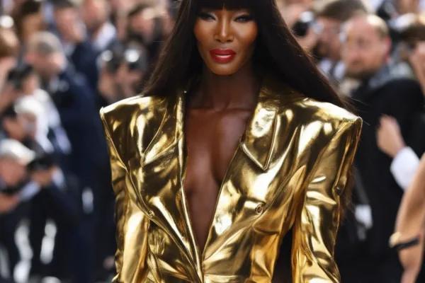 Naomi Campbell Shines at Paris Fashion Week with Golden Moment