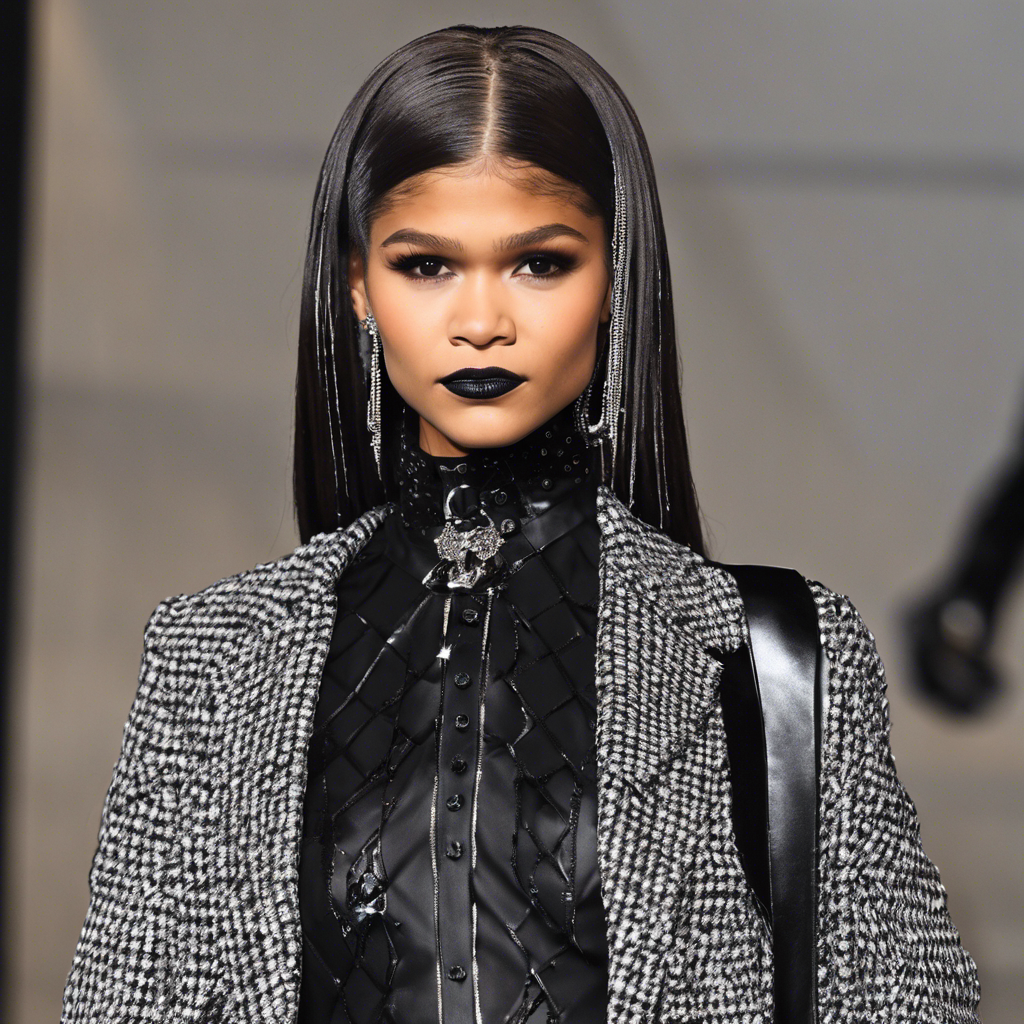 Zendaya's Bold Transformation: The Unexpected Goth Hairstyle that Stole the Show at Paris Fashion Week